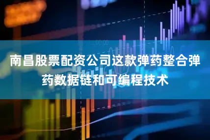 南昌股票配资公司这款弹药整合弹药数据链和可编程技术